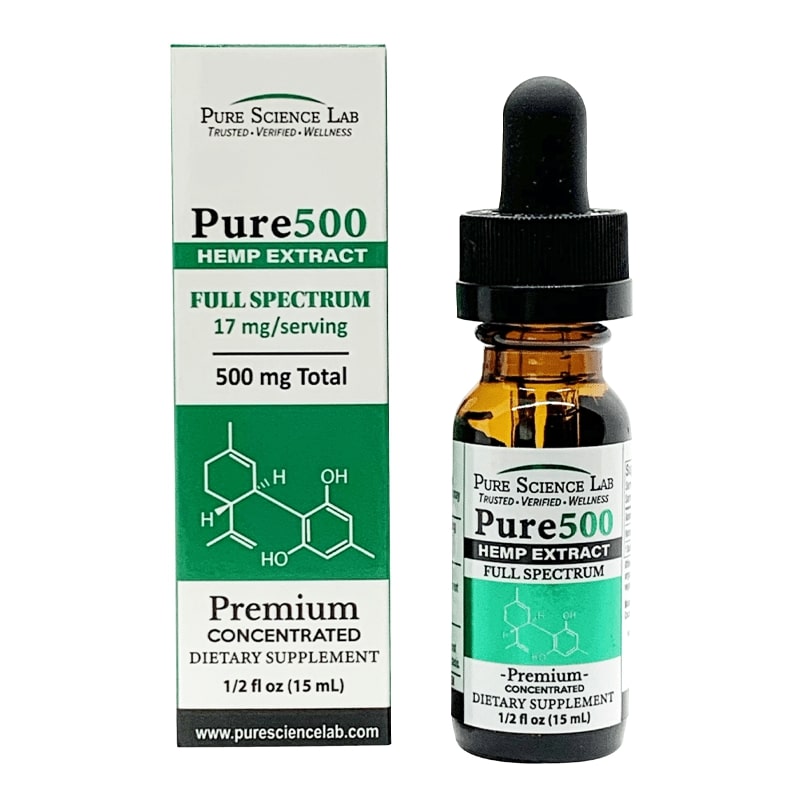 500mg Full-Spectrum CBD Oil Tincture (Flavored)
