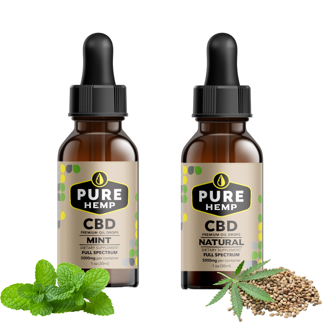 Pure Hemp Full Spectrum CBD Oil (1000-5000mg)