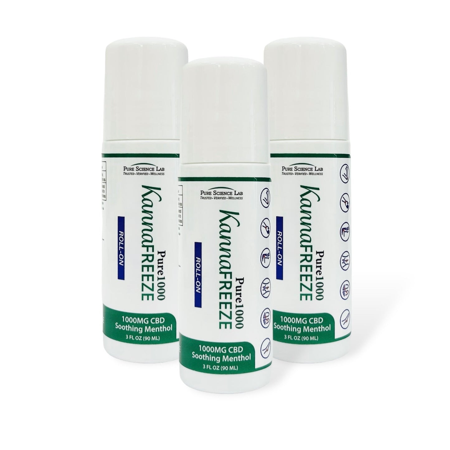 KannaFreeze CBD Topical Muscle and Joint Roll-On 1000mg
