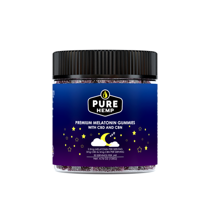 Night Time Gummies with Melatonin, CBD & CBN