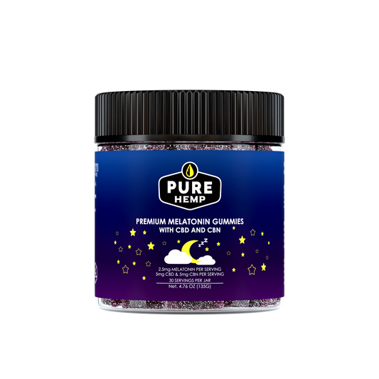 Night Time Gummies with Melatonin, CBD & CBN