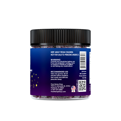 Night Time Gummies with Melatonin, CBD & CBN