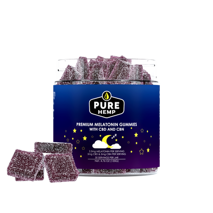 Night Time Gummies with Melatonin, CBD & CBN