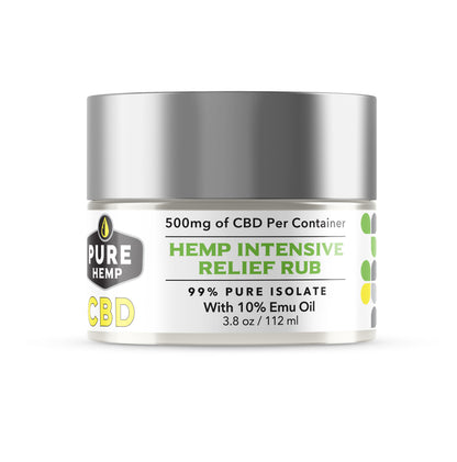 Hemp Intensive Healing Relief Rub with Emu Oil & CBD Isolate