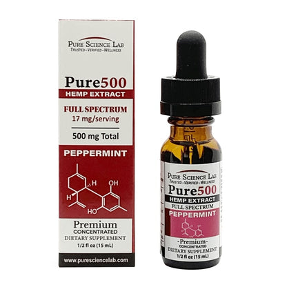 500mg Full-Spectrum CBD Oil Tincture (Flavored)