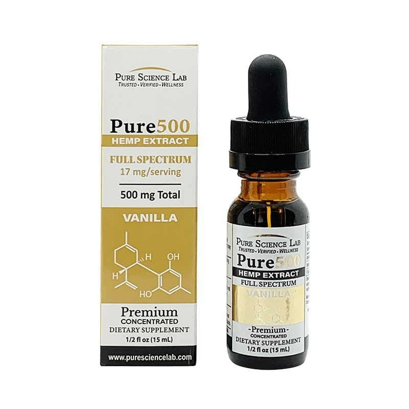 500mg Full-Spectrum CBD Oil Tincture (Flavored)