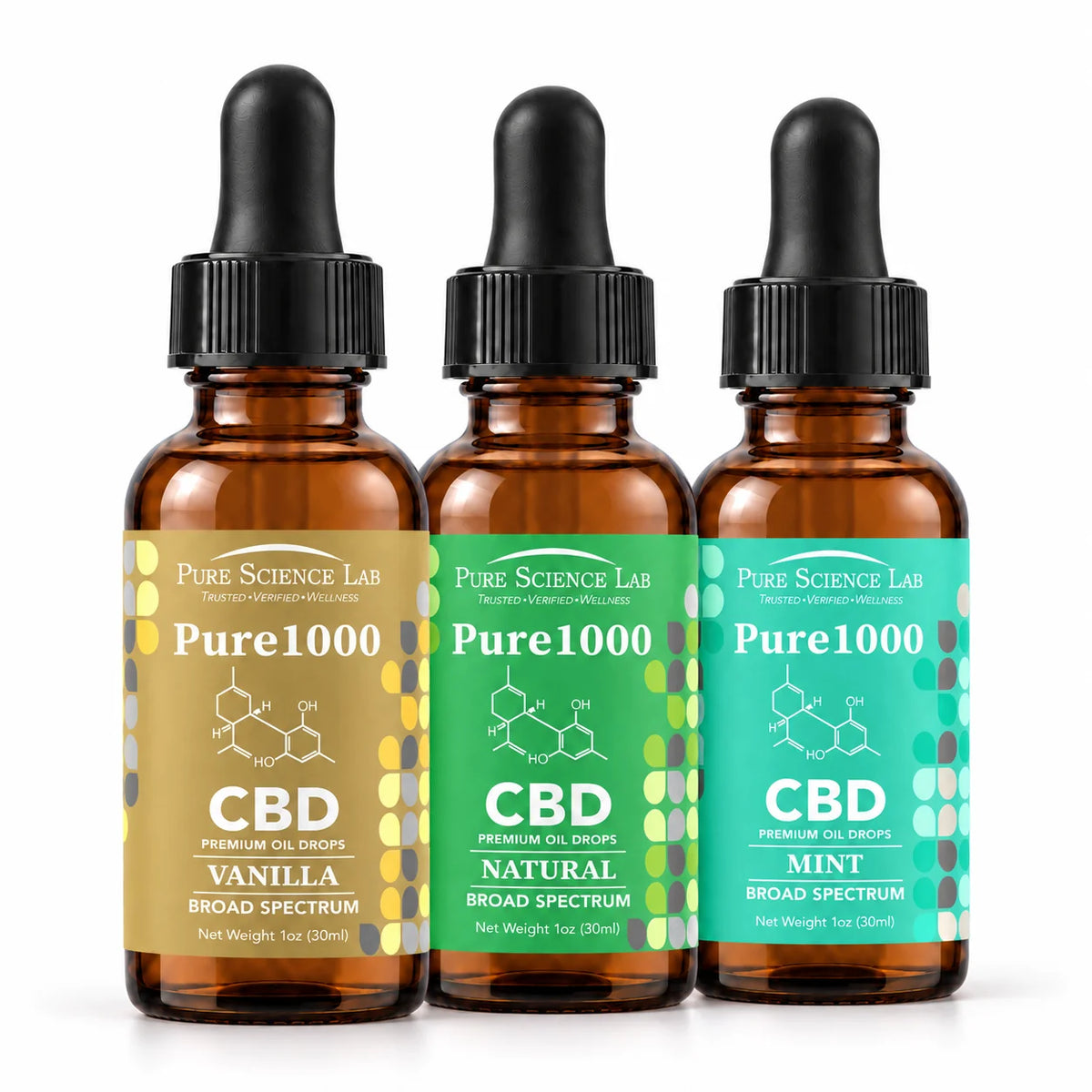 Broad Spectrum CBD Oil Tincture (1000-6000mg)